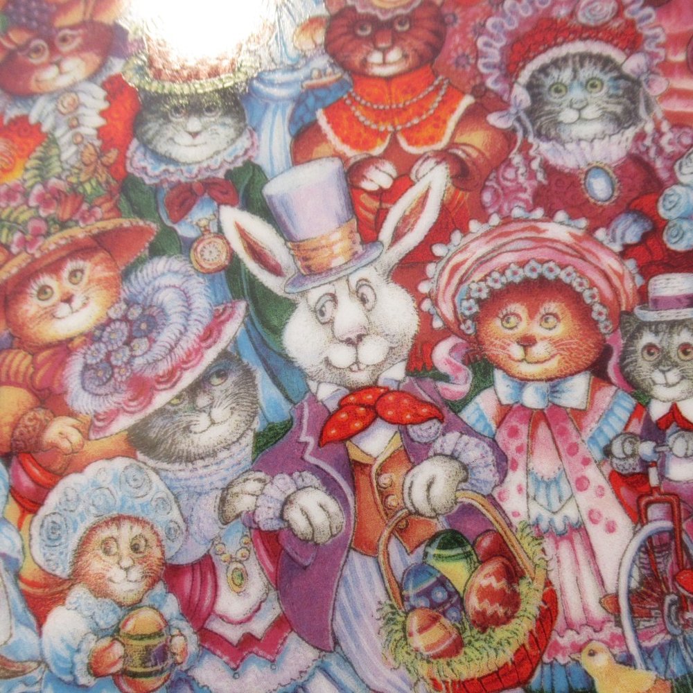 Easter Purrade Bill Bell Cat Plate